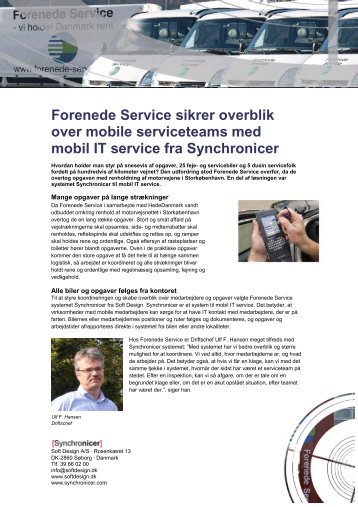 Forenede Service sikrer overblik over mobile ... - Soft Design A/S