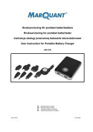 Bruksanvisning för portabel batteriladdare Bruksanvisning for ... - Jula