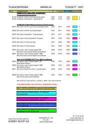 MÄRKLIN TOGSETT TILBUD 2007 - Hobby Shop AS