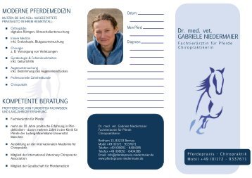 Download Flyer - Dr. med. vet. Gabriele Niedermaier