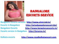 Bangalore escorts service