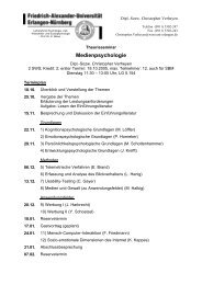 Medienpsychologie - Lehrstuhl für Wirtschafts- und Sozialpsychologie