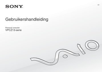 Sony VPCZ13C7E - VPCZ13C7E Istruzioni per l'uso Olandese