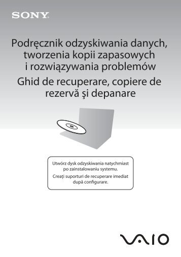 Sony VPCZ13C7E - VPCZ13C7E Guida alla risoluzione dei problemi Polacco