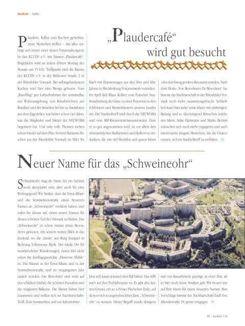 Ausgabe 1/10 - Neuwoba - Neubrandenburger ...