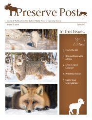 Preserve Post 2017 Spring Newsletter 