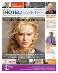 HOTEL GAZETESİ  - MART  2 SAYI 2017 -