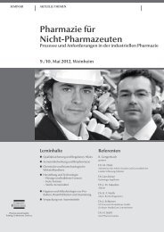 Pharmazie für Nicht-Pharmazeuten Prozesse und ... - GMP-Navigator