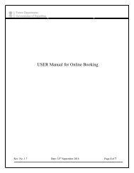 USER Manual for Online Booking