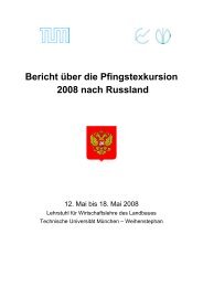 Bericht über die Pfingstexkursion 2008 nach Russland