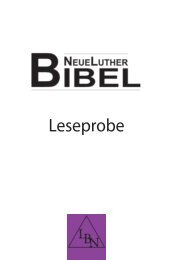 NeueLuther Bibel Leseprobe