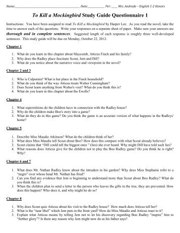 practice essay questions to kill a mockingbird