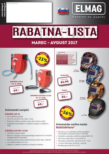 ELMAG Akcija RABATNA LISTA marec avgust 2017