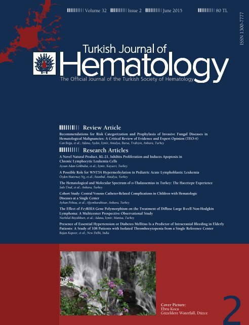 Turkish Journal of Hematology Volume: 32 - Issue: 2