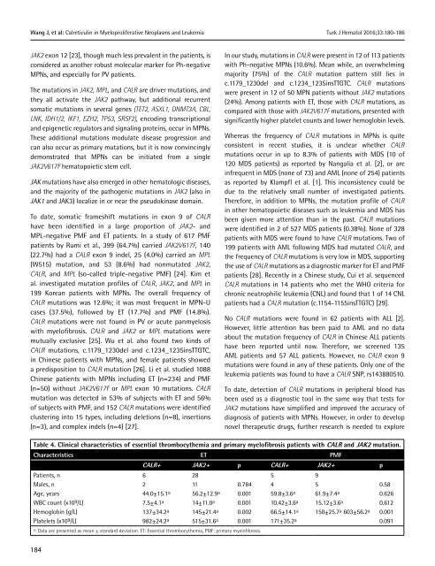 Turkish Journal of Hematology Volume: 33 - Issue: 3