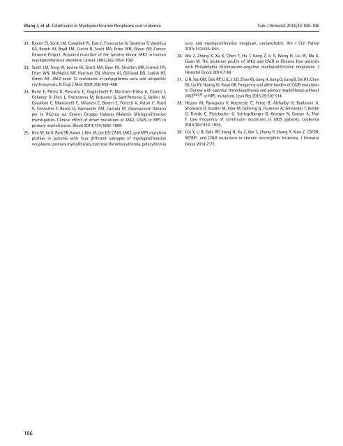Turkish Journal of Hematology Volume: 33 - Issue: 3