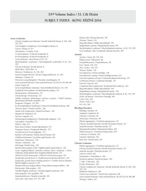 Turkish Journal of Hematology Volume: 33 - Issue: 4