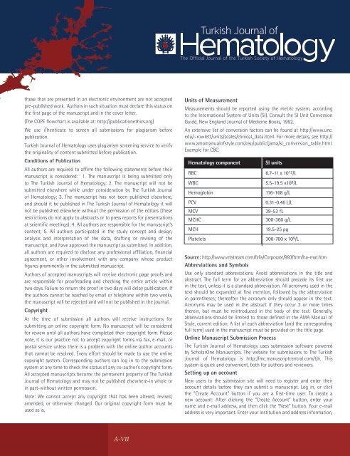 Turkish Journal of Hematology Volume: 33 - Issue: 4