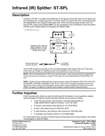 ST-SPL Description - Crestron