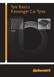 Tyre Basics Passenger Car Tyres - Continental Tyre Group AG