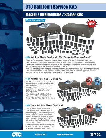 Ball Joint Service Kits / Adapter Sets & Accessories - OTC