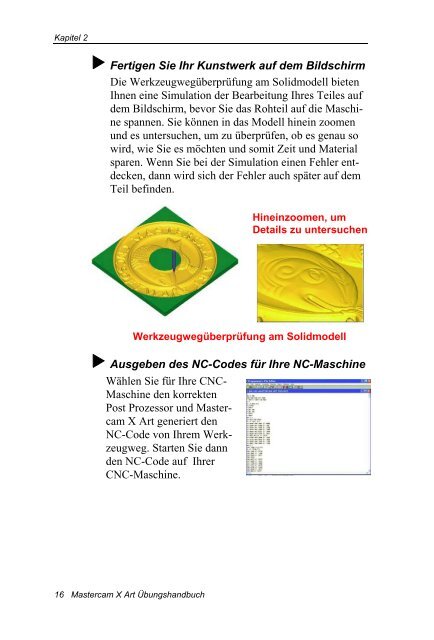 Mastercam X Art – Übungshandbuch - NSI