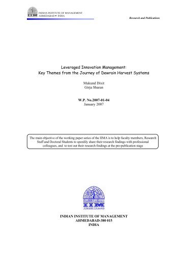 Dew condensers - From discovery to market - Indian Institute of ...