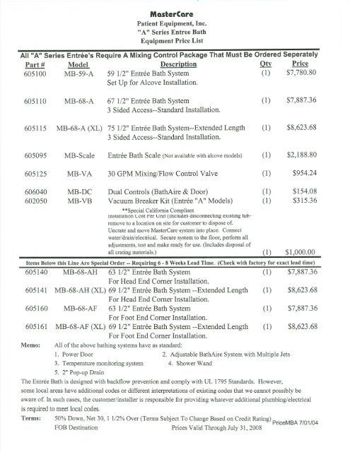 MasterCare - Division of Purchases and Supply - Commonwealth of ...