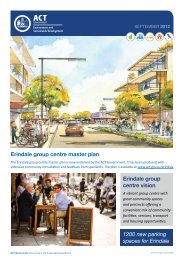 Erindale group centre master plan - ACT Planning and Land ...