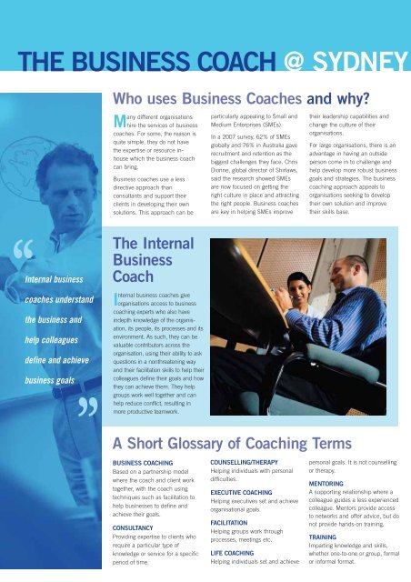 THE BUSINESS COACH - University of Wollongong