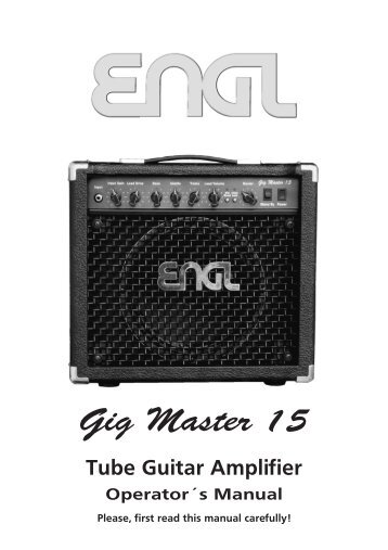 Gig Master 15 - Engl