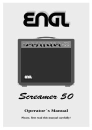 Operator´s Manual Screamer 50 - Engl