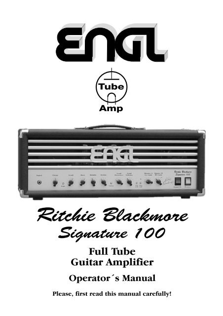 Ritchie Blackmore Signature 100 - Engl