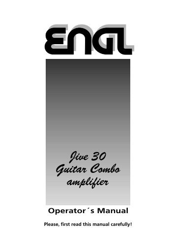 Jive 30 Guitar Combo amplifier - Engl