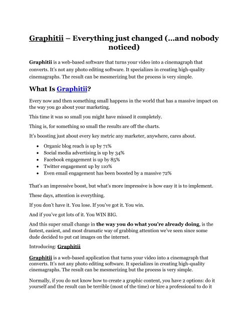 Graphitii Review-MEGA $22,400 Bonus & 65% DISCOUNT
