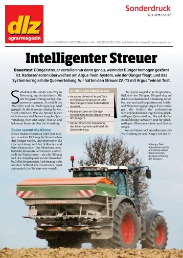 Intelligenter Streuer - ZA-TS mit Argus Twin