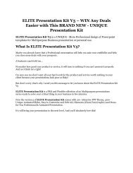 ELITE Presentation Kit V5 review- ELITE Presentation Kit V5 $27,300 bonus & discount