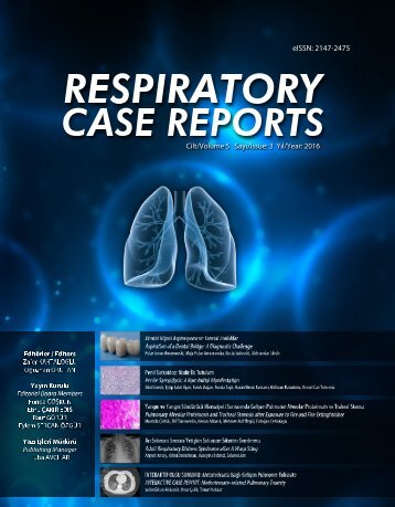 Respircase Cilt: 5 - Sayı: 3 Yıl: 2016