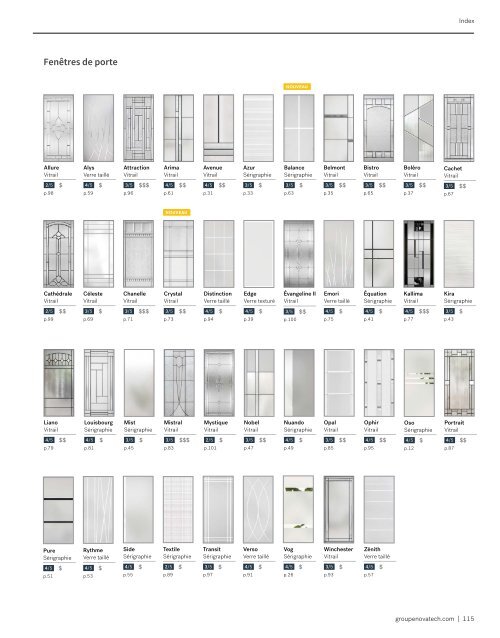 Catalogue Portes d'entrée Novatech