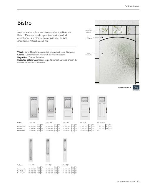 Catalogue Portes d'entrée Novatech