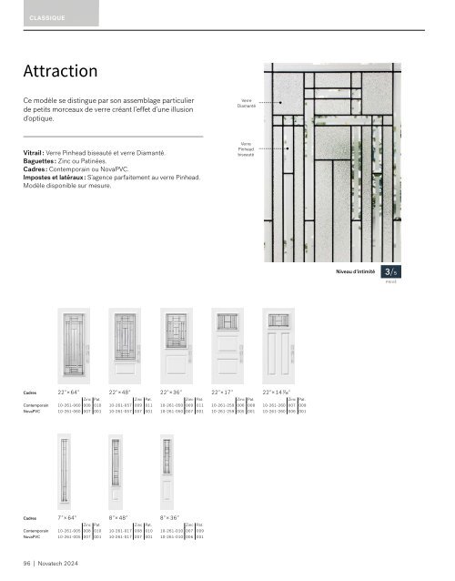 Catalogue Portes d'entrée Novatech