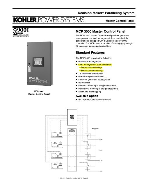 Gas Generators Kohler Power Pages 1 4 Text Version
