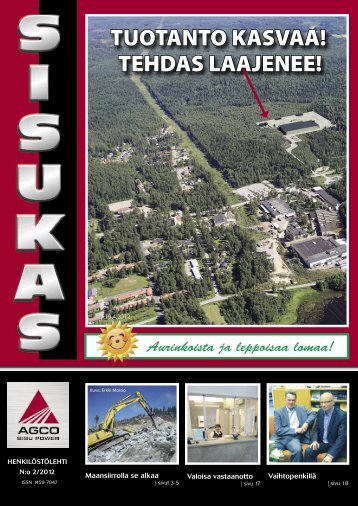 Sisukas - henkilöstölehti N:o 2/2012 - AGCO Power