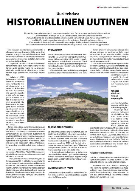 Sisukas - henkilöstölehti N:o 2/2012 - AGCO Power