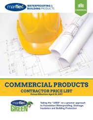 Mar-flex Commercial Price List - 2017 Contractor Version