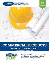 Mar-flex Commercial Price List - 2017 Distributor Version