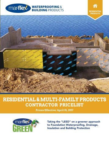 Mar-flex Residential Price List - 2017 Contractor Version