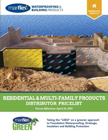 Mar-flex Residential Price List - 2017 Distributor Version
