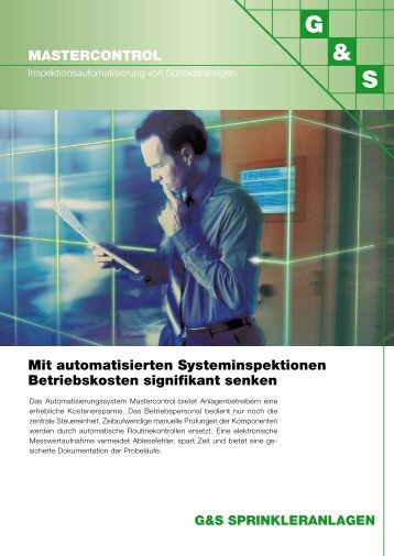 G&S Produktblatt Mastercontrol - G&S Brandschutz GmbH