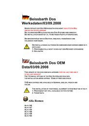 Beissbarth Dos Werksdaten/03/09.2008 Beissbarth Dos OEM Data ...